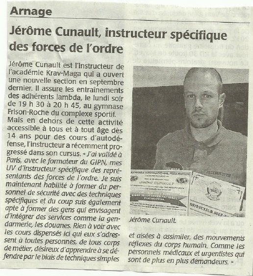 article Le Maine Libre - 16 10 2014 - Jérome Cunault